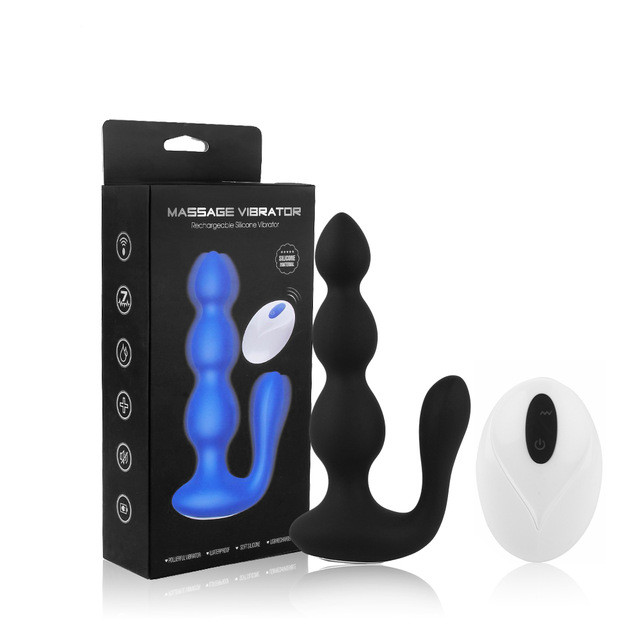 Wirelees Remote Control Prostate Massager Anal Sex Toys Vibration Butt Plug for Men