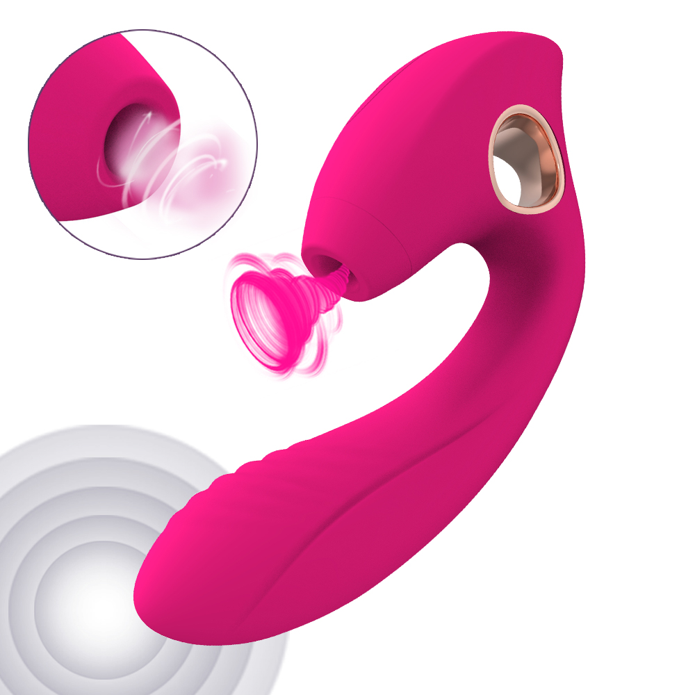 2 in 1 Vagina Sucking Vibrator 10 Vibration Modes U Shape G spot Wearable Vibrator Sex Toys for Women