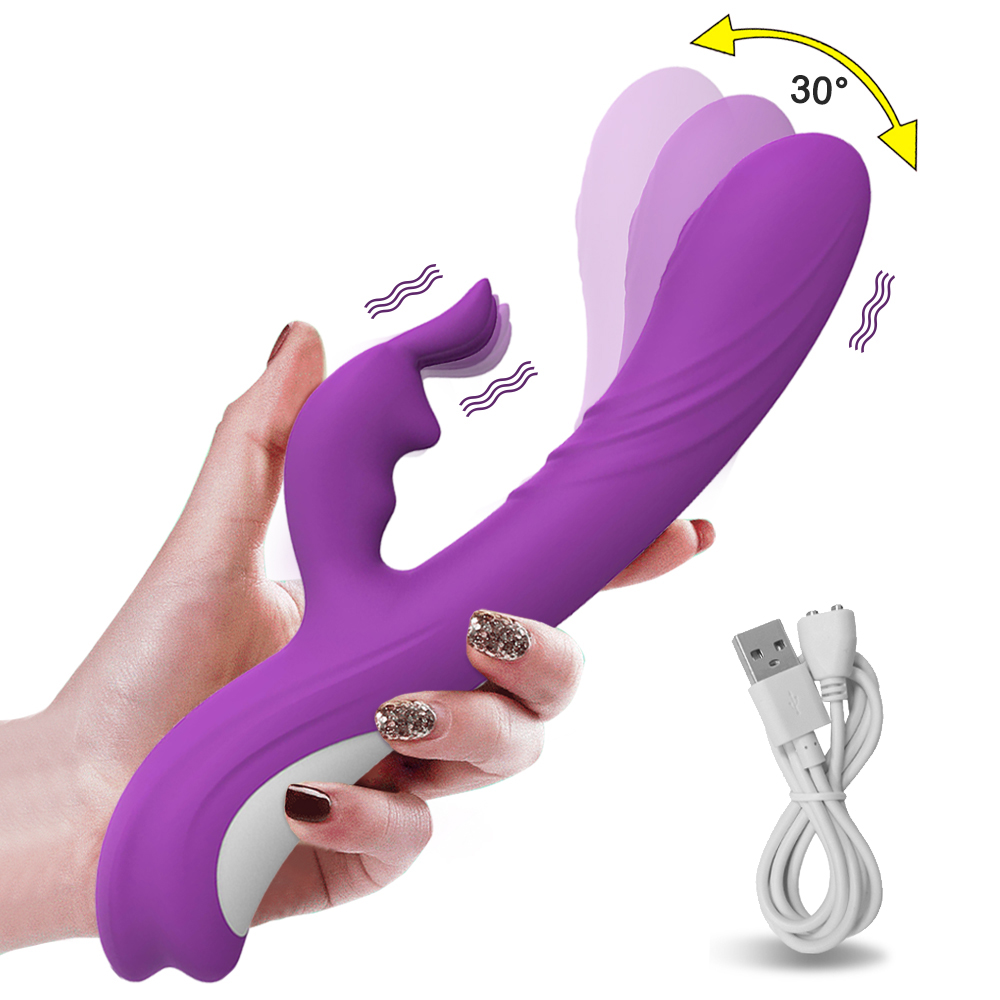 Wiggling Rabbit Vibrator 5 Vibration Modes G-Spot Stimulator Vibrating Dildo Sex toys for Women