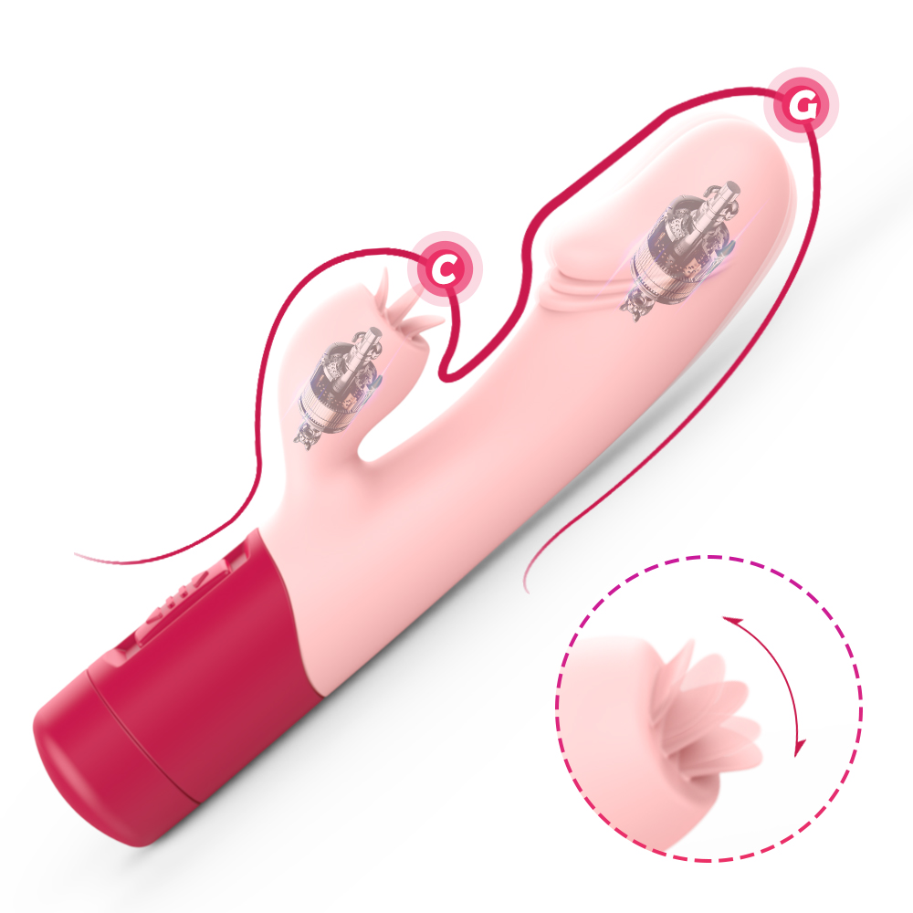Powerful 3 Vibration Modes Rabbit Vibrator for Couples