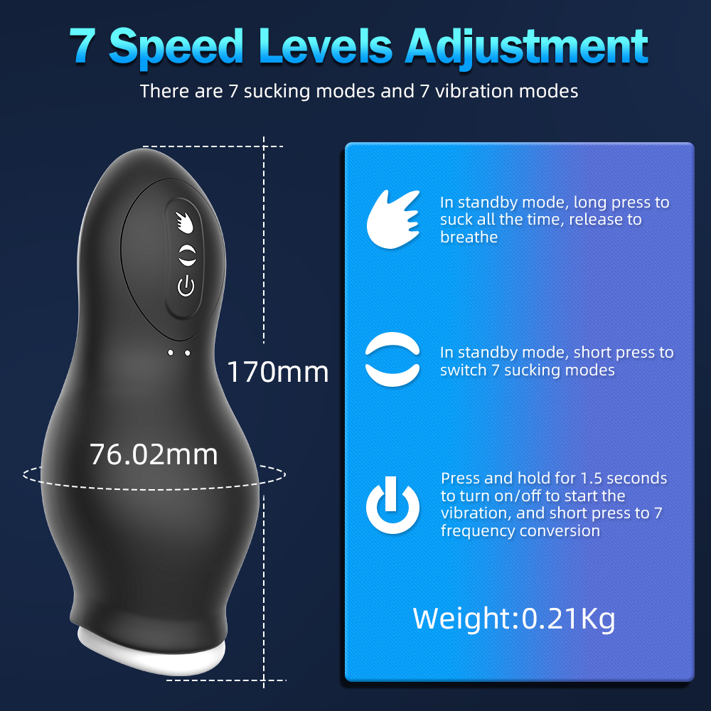 Penis Trainer 7 Modes Vibration Male Masturabtor