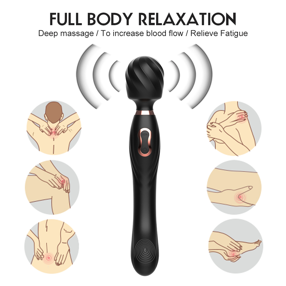 10 Vibration Modes AV Wand Vibrator for Couples