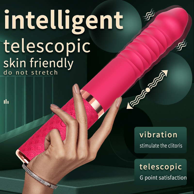 Thrusting Vibrator 10 Strong Vibration Modes Shock G spot Dildo for Couples