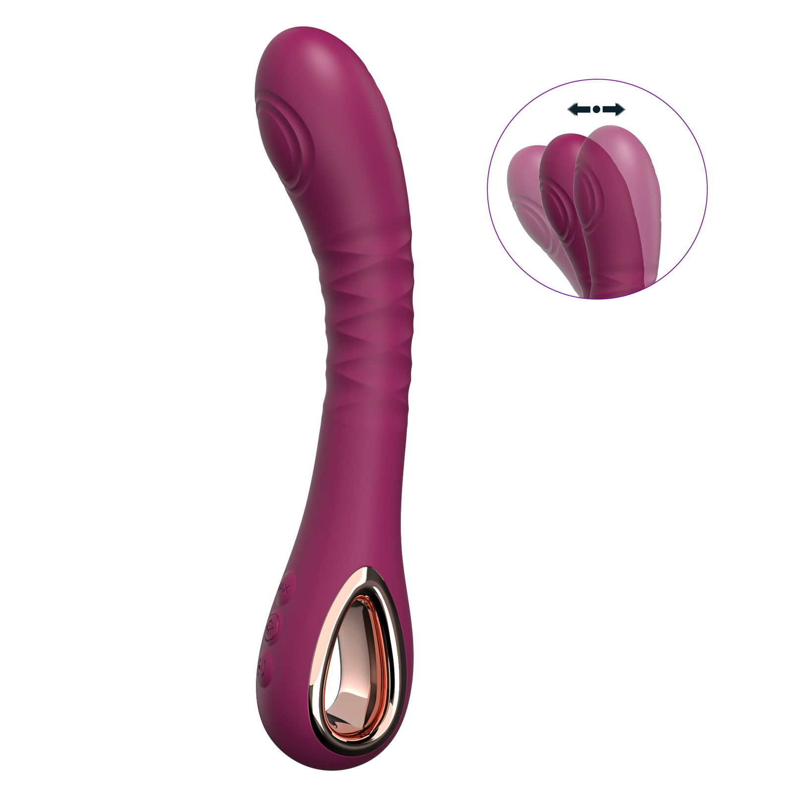 Double Sided Thumping 10 Frequency G spot vibrator for couples